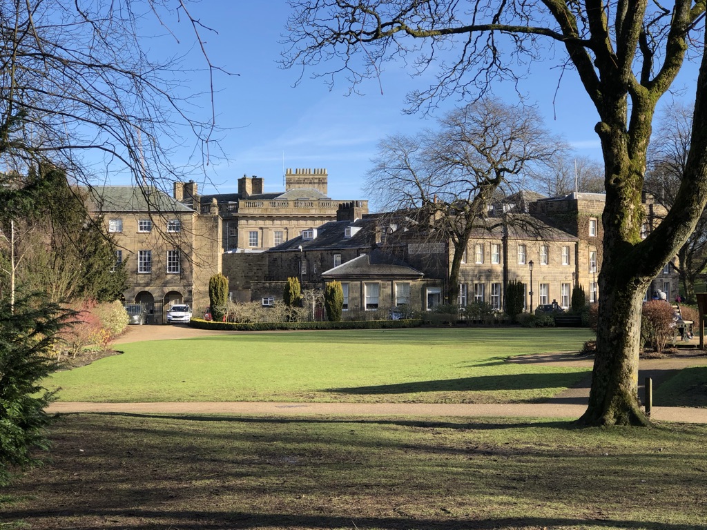 view towards the Crescent and Old Hall Hotels